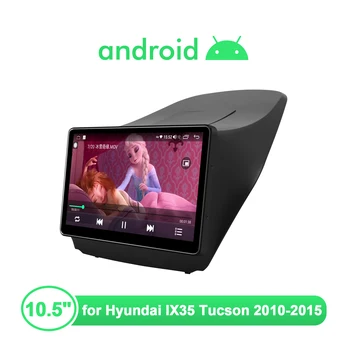 1 din Radio Android 10 10.5 Inch Stereo al Mașinii Centrală Multimedia Pentru Hyundai IX35 Tucson 2010-2015 Suport Volan Controlul