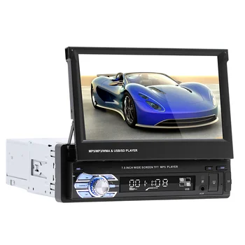 1 Din Radio Auto Stereo de 7 inch Ecran Retractabil Player Multimedia BT Autoradio Mirror Link-ul de GPS Auto Video MP5 Player Universal