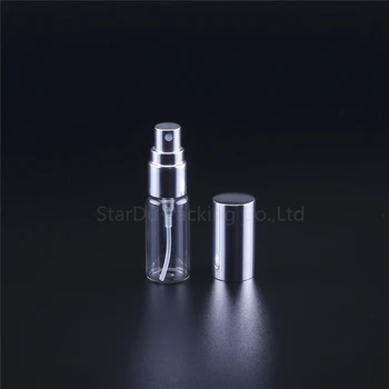 100buc 5ml Reîncărcabile Mini Parfum Spray Sticla de Aluminiu Spray Atomizor Portabil de Călătorie Cosmetice Recipient de Sticla de Parfum