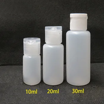 10buc 10 ml/20 ml/30ml Plastic Compresibil PE Flip-Capac Lotiune Flacoane Cosmetice Flacoane Eșantion de Călătorie Gel Lichid Container de unică folosință
