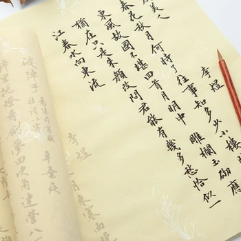 12sheets Clasic Chinez Poem Caiet de Caligrafie Chineză Rulează Script-ul Regulat Perie Caiet Xuan Hârtie de Caiet de Caligrafie