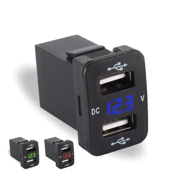 12V 5V 3.1 Rapid Auto Universal Dual USB Încărcător Pentru Smartphone-uri LED-uri Voltmetru, Adaptor de Alimentare Pentru Toyota