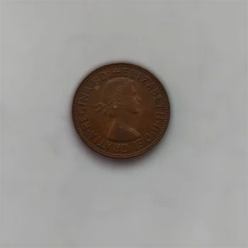 1964 Marea Britanie 1 Penny - Elisabeta a II-a 1 portret; fără 