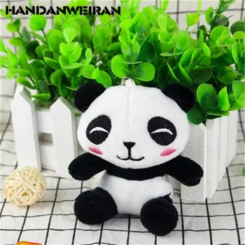 1BUC Drăguț Panda de Pluș Jucării Mici Pandantiv Mini Moi Umplute Panda Jucărie Activitatea de Ziua de nastere Cadouri pentru Copii Pentru Copii de 10 cm Fierbinte