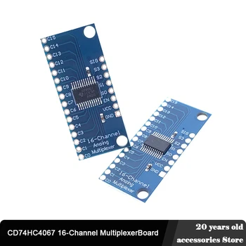 2 buc/lot CD74HC4067 16-Canal Multiplexor Digital Breakout Bord Modul high-speed CMOS de 16-canal multiplexor analogic
