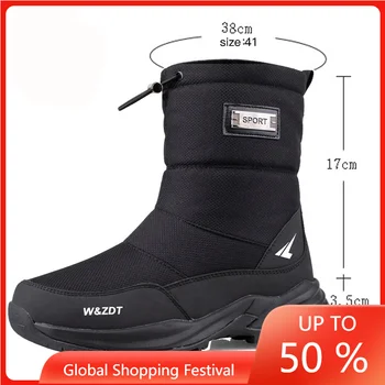2021 cizme de iarna pentru bărbați impermeabile barbati pantofi Casual plat Pantofi de Iarna Glezna Cizme pentru Femei plus Dimensiune Pereche de pantofi