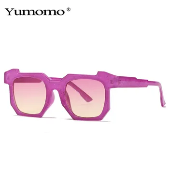 2021 Moda Neregulate Pătrat ochelari de Soare Femei Bărbați Vintage pline de culoare Gradient de Ochelari Unic Ochelari de Soare Nuante UV400