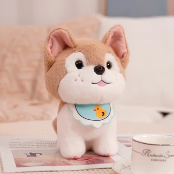 25cm Drăguț Pisică și de Câine Papusa Simulare Pisica de Pluș Anime Jucarii Creative Pisica de Pluș Copii Cadou de Crăciun de Simulare de animale de Companie Acasă Decorare