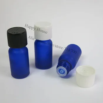 360 x 10ml Pahar Gol Ulei Esential de Sticlă Cu protecție pentru copii Capac,10cc Frost Blue Pahar Ulei Esențial Container