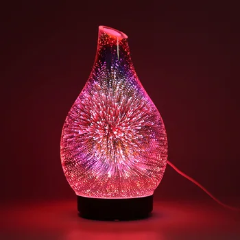 3D de Sticlă focuri de Artificii Colorate Ulei Lampa de Aromoterapie Aparat Umidificator Fabrica de Furnizarea Directă de Masă Acasă Umidificator Aromaterapie