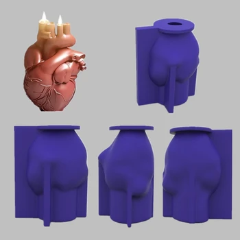 3D Inima Mucegai Silicon Lumânare de Ceară, Săpun Mucegai Manual de Rășină de Lut Mortar Epoxidic Mucegai DIY Tort de Ciocolată Decorare
