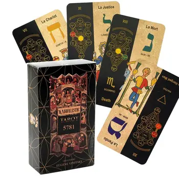 5781 Cabalistice cărți de Tarot de Înaltă Calitate Jocuri de Bord Pentru Soarta Divinație Parte de Divertisment de Jocuri de cărți