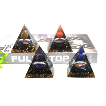 60MM Piramide de Ametist Piatra Naturala de Vindecare Și Energie de Cristal Piramida Joasa EMF Protecție Instrument de Meditație Decor Acasă