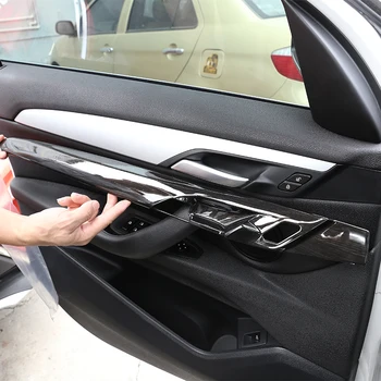 ABS, Fibra de Carbon pentru BMW X1 F48 X2 F47 2016-2021 Interior Panou de Ușă Decor Capacul de Protecție Trim Accesorii Auto 4 Buc