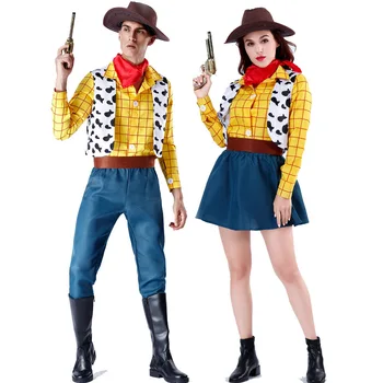 Adult Cuplu Woody Cowboy Cosplay Costum