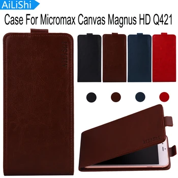AiLiShi Caz Pentru Micromax Canvas Magnus HD Q421 de Lux PU Flip Piele Caz Exclusive 100% Telefon Special Copertă Piele+Urmărire