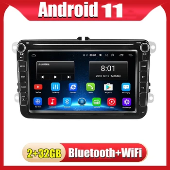Android Auto 11 Radio Player Multimedia Pentru VW/Volkswagen/Golf/Passat/b7/b6/Skoda/Seat/Octavia/Polo/Tiguan Navigare GPS 2 Din