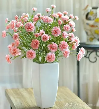 Artificiale garoafe de mătase artificială de flori garoafe mamei cadou home deco Fericit ziua mamei realcarnation flori nailon