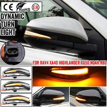 Benzi cu LED-uri de Lumină Dinamic Transforma Sgianl Oglinda Laterala Lampa Pentru Toyota RAV4 2017 XA40 2013 2014 2015 2016 2017 2018 Noe R80 4Runner