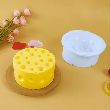 Brânză Tort în Formă de Matriță Pentru Copt Desert Inel de Artă Spuma de Silicon 3D Mucegai Silikonowe Moule Pan Patiserie Diy Brânză Instrumente SQ0286