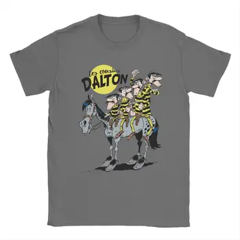 Bărbați Femei Desene Animate Amuzante Trio Vintage Tricou Belgian Lucky Luke Din Bumbac Îmbrăcăminte Short Sleeve Crewneck Tee Shirt T-Shirt