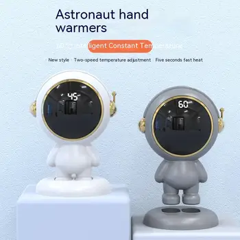 Cadouri de craciun Decoratiuni Astronaut Mâinile Încălzirea Comoara Astronaut Afișaj Digital de Încălzire Portabil USB de Încărcare Gât mai Cald