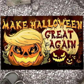 CLOOCL Halloween Preșurile Face Halloween-ul Mare din Nou Amuzant Trump Casa de Dovleac Preș Piscină Interioară Mats
