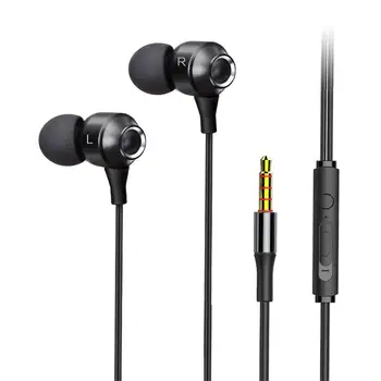 Căști cu fir 6d Stereo Bass Casti Cu Microfon In-ear Căști de 3,5 mm Compatibil Pentru Telefoane Xiaomi