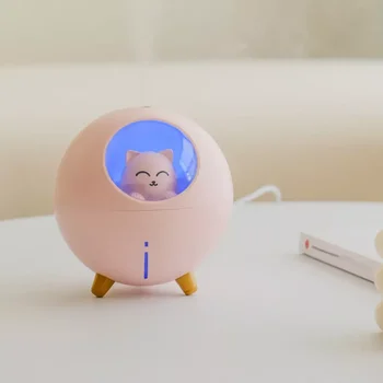Desene animate Planeta Pisica cu Ultrasunete Ultra-silențioasă USB Drăguț Ceață Rece Mini Umidificator Pentru Copii Pepinieră Dormitor