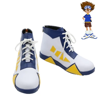 Digimon Adventure Tai Kamiya Pantofi Cosplay Bărbați Cizme