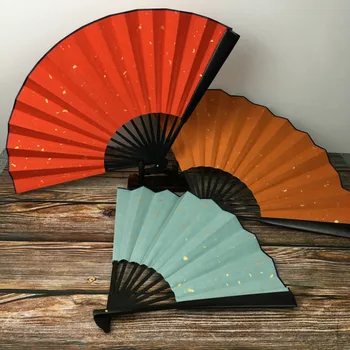 DIY Hârtie Goală Ventilator de Mână Clasică de Aur Folii de Hârtie Xuan Fan Colorate Perie Caligrafie Chineză Pictura Fan DIY Arta de Aprovizionare