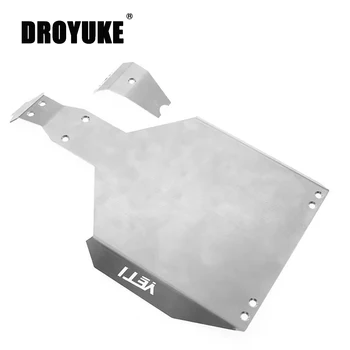 Droyuke 1Set pentru Model de masina axial 1 / 10 Yeti 90026 Mic om de Zăpadă șasiu din oțel inoxidabil armor set de două piese