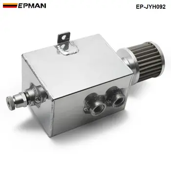 Epman Curse 2L Aluminiu Universal de ulei, poate rezervor cu aerisire & robinet de scurgere 2LT uimit EP-JYH092