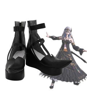Final Fantasy 14 FF14 Astrologian Nivel 70 De Cosplay Pantofi Cizme Negre Personalizate Orice Dimensiune