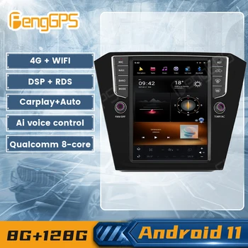 G6 Sistem 8+128G Android11 Radio Auto Tesla Ecran Vertical pentru Volkswagen MAGOTAN Auto DSP Audio Stereo Player Carplay GPS Navi