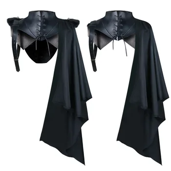 Grim Reaper Cosplay Costum Aldult Unisex Anim Wizard Demon, Vampir, Club De Noapte, Bar Rochie De Petrecere De Halloween Șal