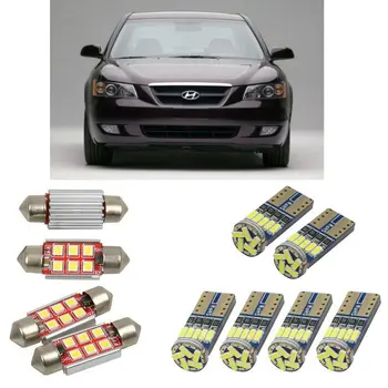 Interior led lumini Auto Pentru Hyundai sonata 5 nf mk3 sedan ef sedan becuri pentru autoturisme de Înmatriculare Lumina 6pc