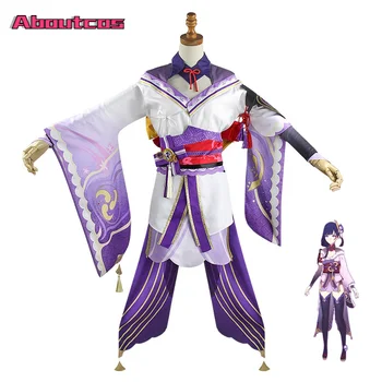Joc Genshin Impact Raiden Shogun Cosplay Costum Baal Raiden Shogun Cosplay Costum Sexy Femei Rochie Uniformă Set Complet