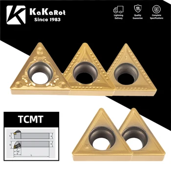 KaKarot 10 buc Insertii Carbură Internă Instrumente de Cotitură TCMT110204/08 TCMT16T304/08 MT HQ-Unelte de strungarie de Ceramică Acoperite cu Metal Strung