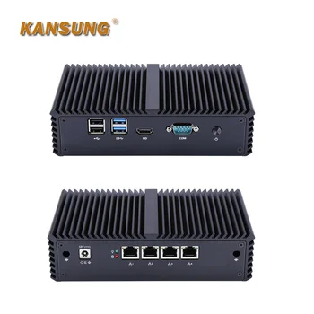 KANSUNG Core i3 5005U Mini PC 4 Intel Gigabit LAN Router Firewall-ul Windows 10, Linux OPNsense Desktop fără ventilator de Calculator