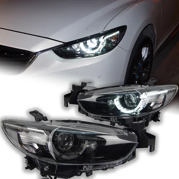 Lumini auto pentru Mazda 6 Atenza Far Proiector Lentilă 2013-2016 Mazda6 Semnal, Lampa de Cap cu LED-uri Faruri Drl Auto Accesorii