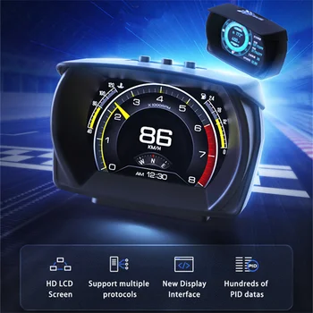 Masina noua OBD2+GPS Inteligent Indicator Vitezometru Mașină de Alarmă de Securitate de Apa & Ulei temp Depășirii Multi-funcție