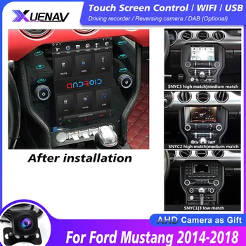 mașină automată de radio player multimedia pentru ford Mustang 2015 2016 stereo auto autoradio navigatie GPS ecran vertical cu carplay
