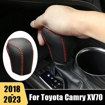 Mașină de Viteze din Piele Gulere Caz Pentru Toyota Camry XV70 2018 2019 2020 2021 2022 2023 Interior Shift frâna de mână Capac Accesorii