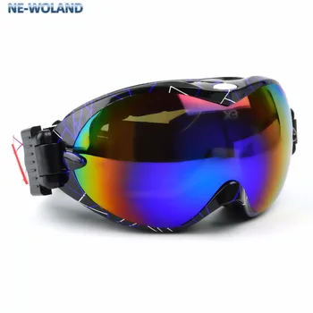 Moda strat Dublu mare sferă de ochelari de zăpadă ,anti-uv 400,anti-ceață,vânt dovada.sportul profesionist ochelari de cal pentru schiori
