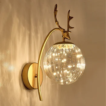 Nordic Moderne Coarne Gypsophila Lampă de Perete de Lângă Oglindă Dormitor creative Scara Lumina de Interior Acasă de fundal de Decor de perete