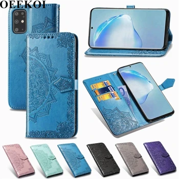 OEEKOL Datura Flori Flip Cover Portofel din Piele de Caz pentru Samsung Galaxy S20 Plus