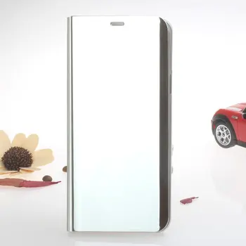 Oglindă clară Caz Flip Stand Caz de Anti-zero Telefon rezistent la Socuri de Protecție Caz Acoperire Pentru Samsung S9 Plus Nota 9 S8