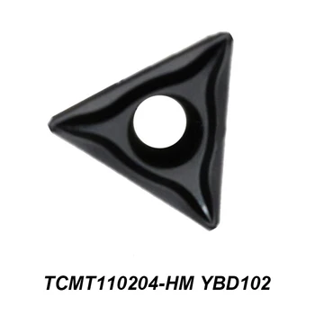 Original TCMT 110204-HM TCMT110204-HM YBD102 YBG202 YBM251 Triunghiular Plictisitor de Tăiere CNC Instrument de Cotitură Externe Titularului de a Introduce