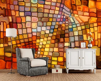 Papel de parede mozaic Colorat geamuri pietre de lux tapet 3d,camera de zi tv de perete dormitor gazete de perete decor acasă KTV murală